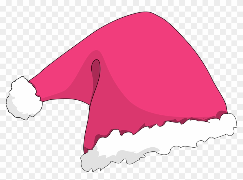 Pink Sparkle Cliparts 10, - Santa Hat Clip Art #315993