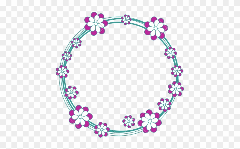 Floral Round Frame Png Free Download - Portable Network Graphics #316020