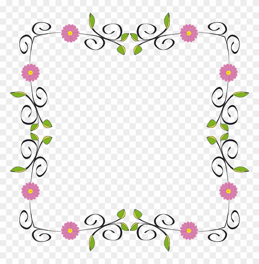 Medium Image - Floral Border Png #316023