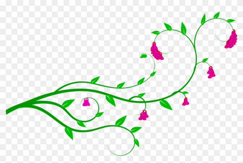 New Collection Of Flowers On Vines Pictures Flower - Flower Vines Clip Art #316041