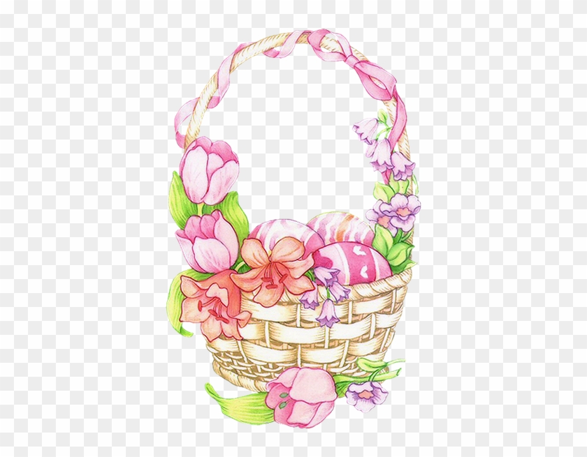 Cestas De Páscoa - Easter Basket Pink Clipart #316195