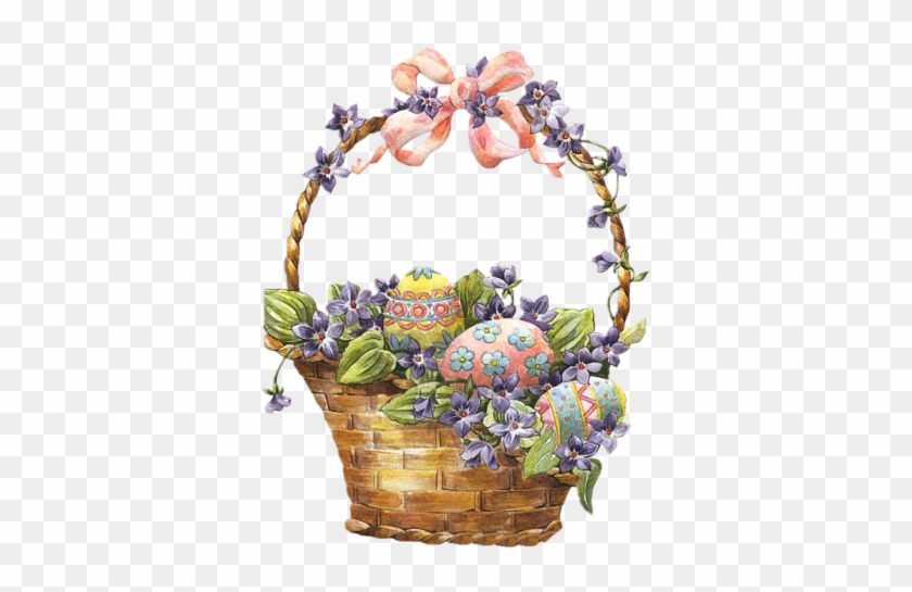 Easter Basket With Eggs Clipart - Vrolijk Pasen In Het Spaans #316217