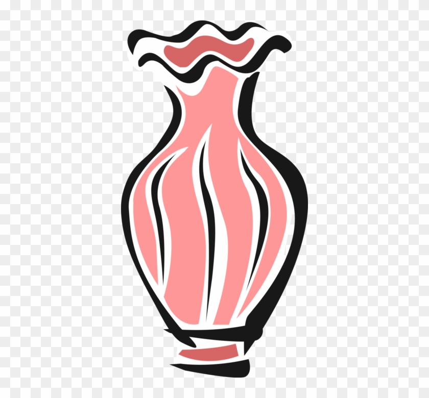 Vector Illustration Of Flower Vase - Vector Illustration Of Flower Vase #316375