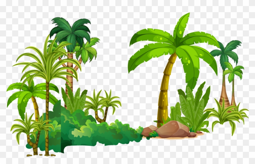 Tree Tropical Rainforest Euclidean Vector - Rainforest Png #316414