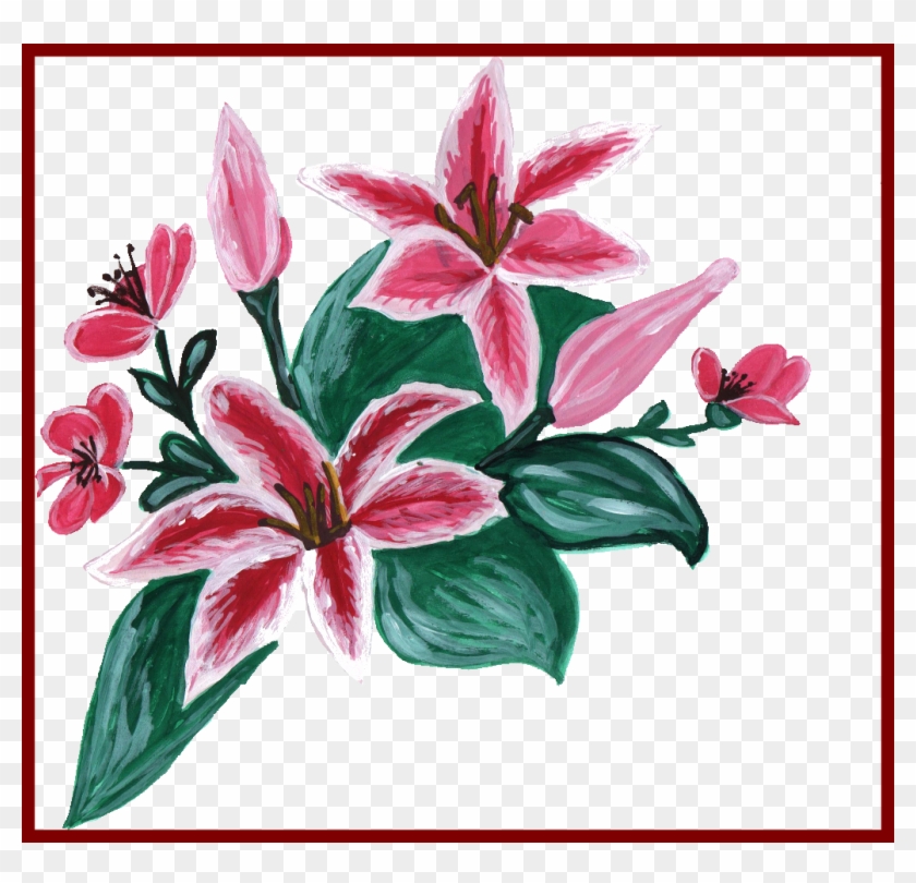 Lily Flower Lily Flower Vector Png Amazing Paint Flower - Transparency #316455