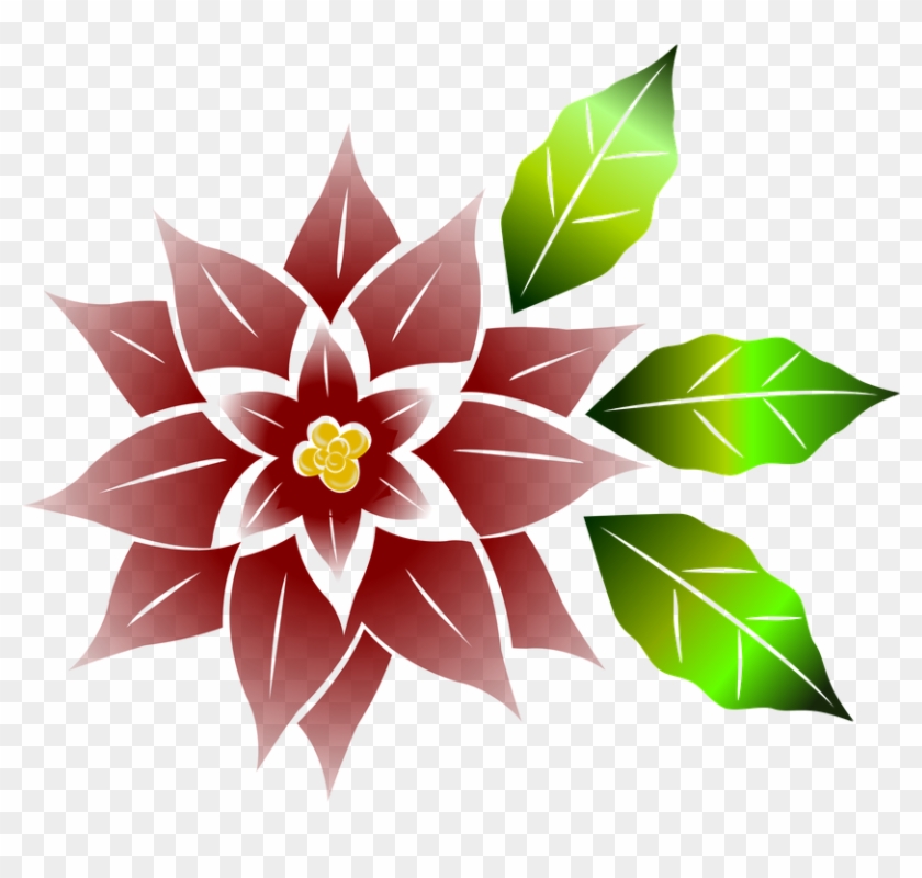 Flower Vector Free 23, - Red #316461