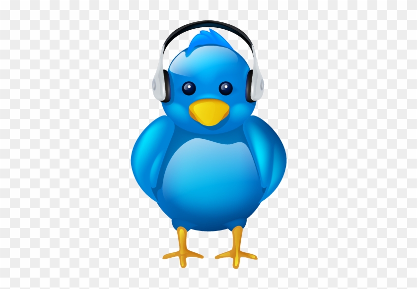 Twitter Bird Icon Headphones Free Icons Download - Twitter Download #316503