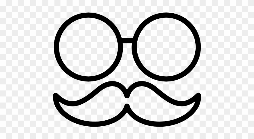 Kumis Vector - Moustache And Glasses #316586