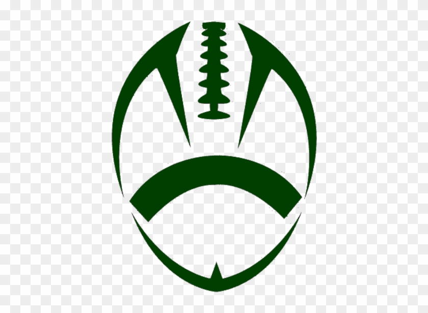 Green Football Cut Image - American Football Logo Png #316604