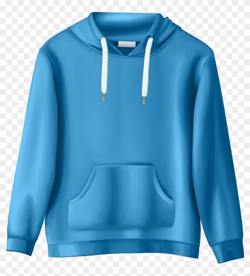 Blue Sweatshirt Png Clip Art - Clothes Transparent Background Clipart #316618