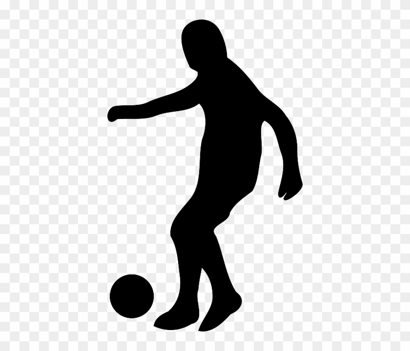 Black Dribbling, Soccer, Football, Dribble, Game, Black - Soccer Player Silhouette #316665
