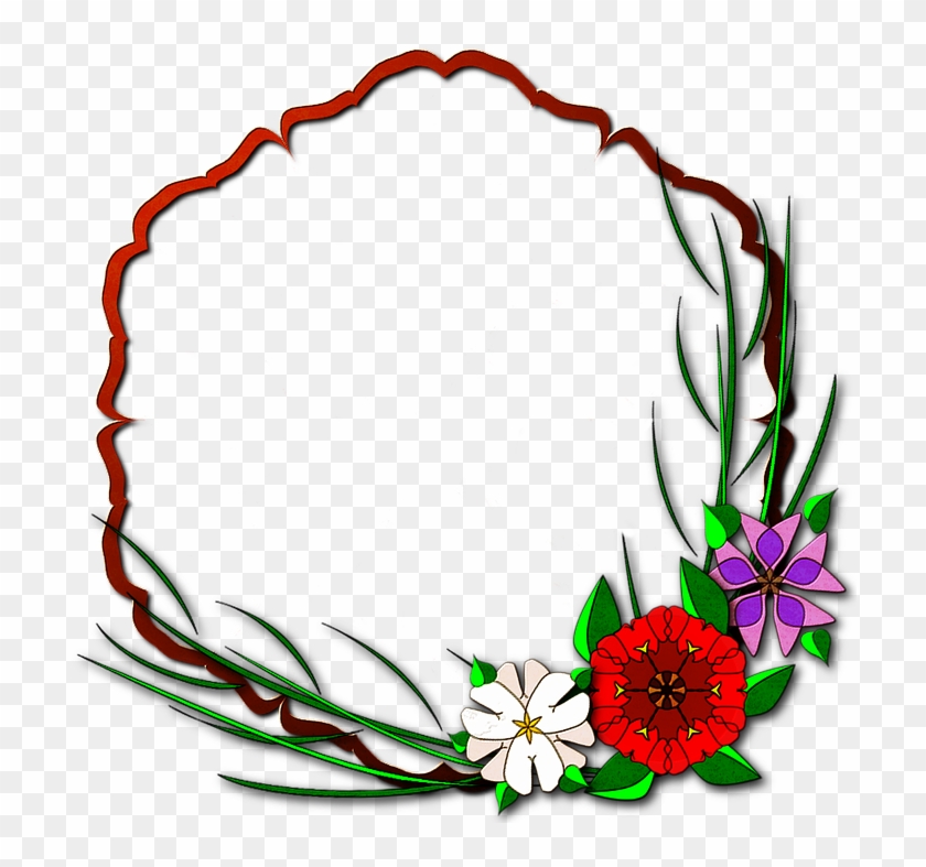 Hibiscus Frame Cliparts 16, Buy Clip Art - Bingkai Bunga #316710