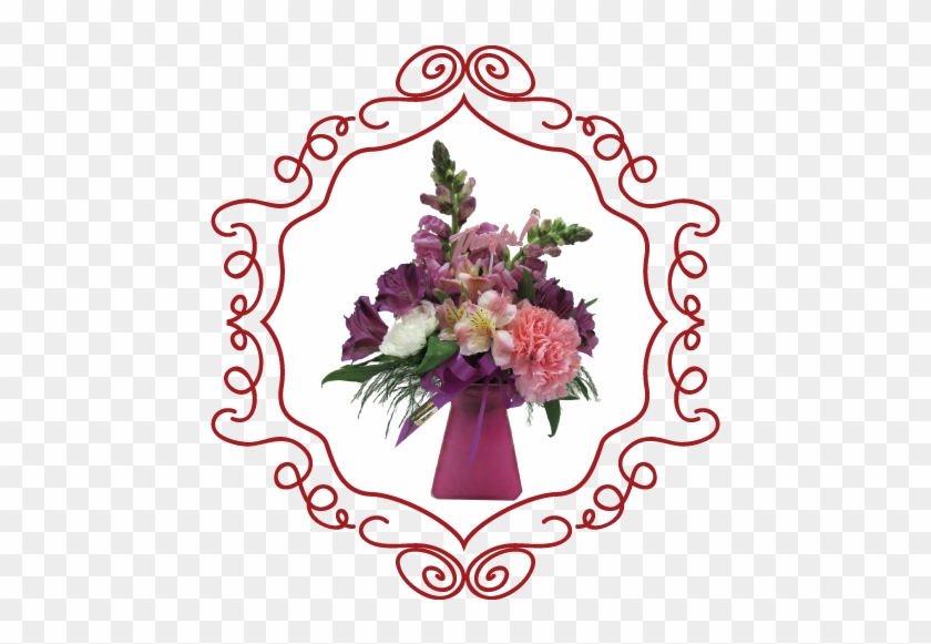 Purple Lilacs Carns Vase - Bouquet #316787