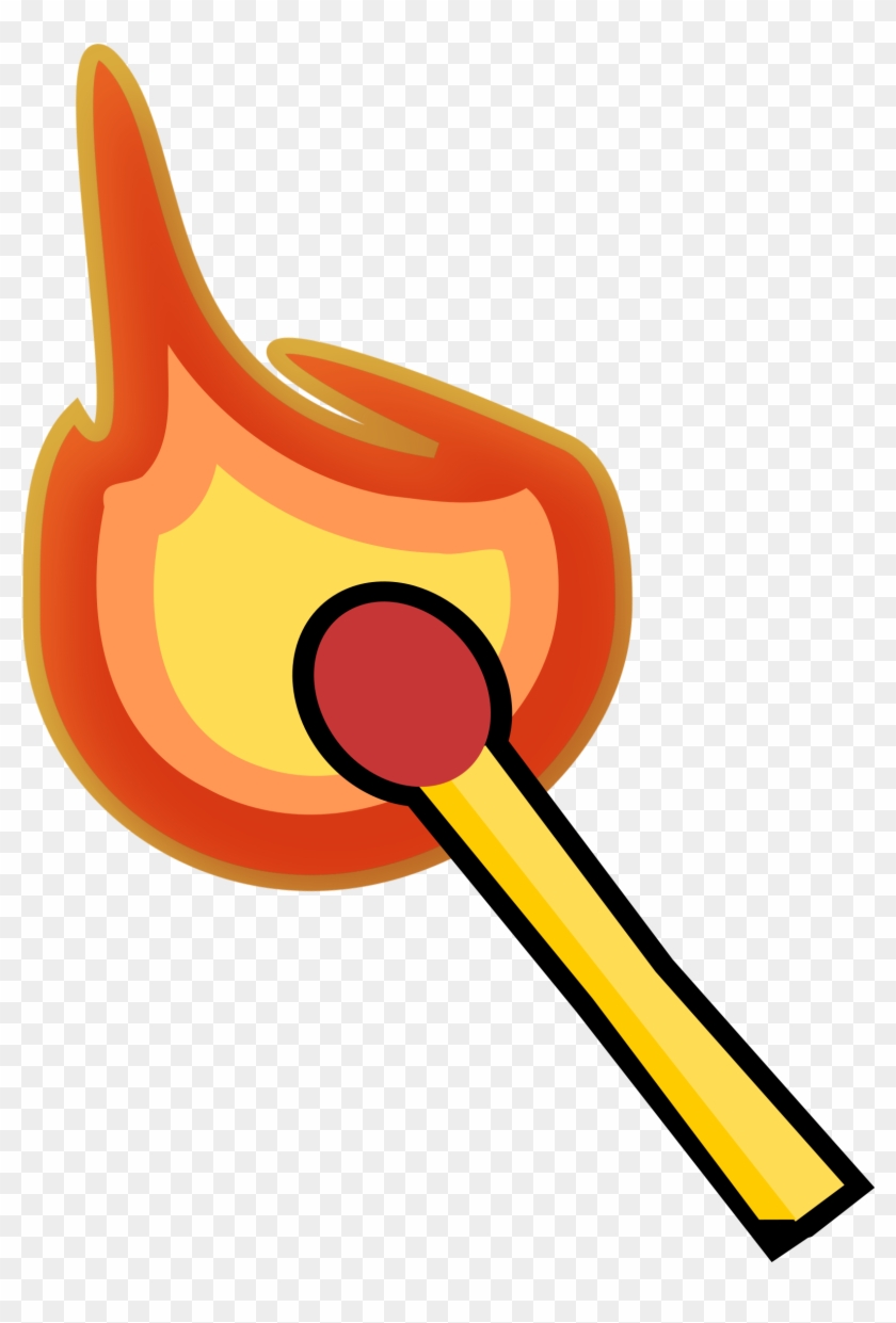 Lit Match Vector Clipart Image - Lit Match #316906