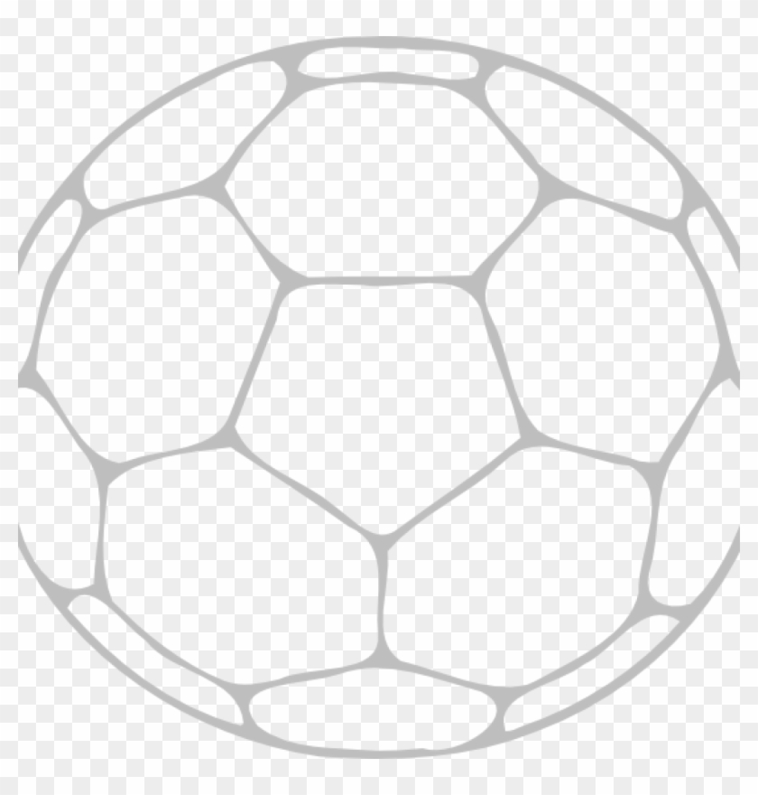 Football Outline Clipart Soccer Ball Outline Clip Art - Simple Or Beaded Bangle Bracelet #317006