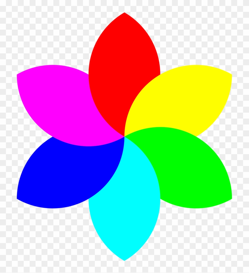 6 Color Football Flower Remix - Flower With 6 Petals #317057