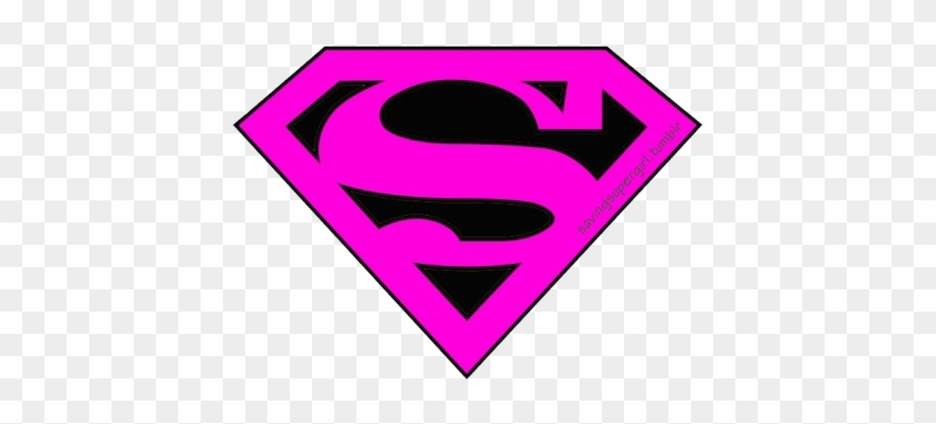 Logo Clipart Supergirl - Super Girl Logo Pink #317076