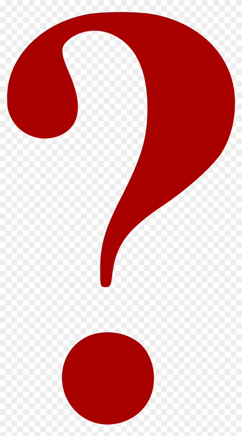 Question Marks Clip Art Photo Medium Size - Question Mark Dark Red #317156