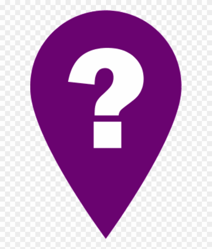 Red Help Icon - Question Mark In Purple #317174