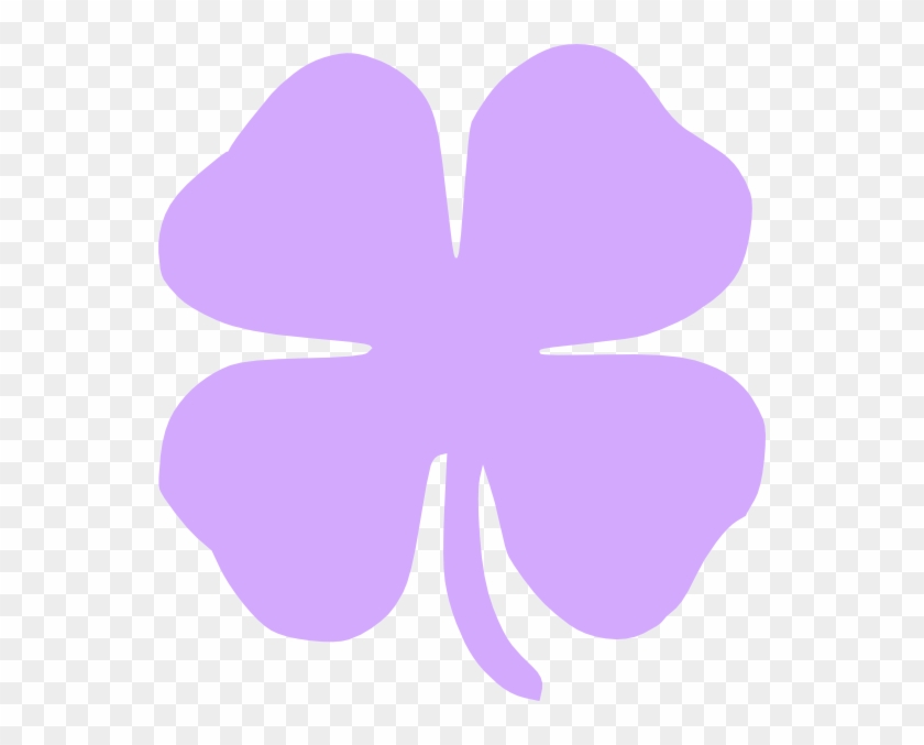 Four Leaf Clover 4 Leaf Clover Clip Art At Vector Clip - Purple Four Leaf Clover #317271