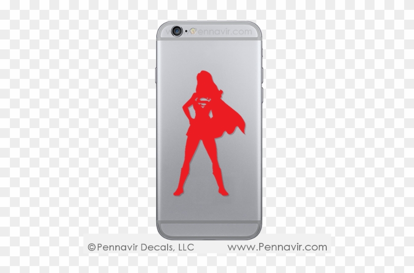 Supergirl Figure Decal - Crocodil Decals Cell Phone Decals. Iphone Decals. Iphone #317287