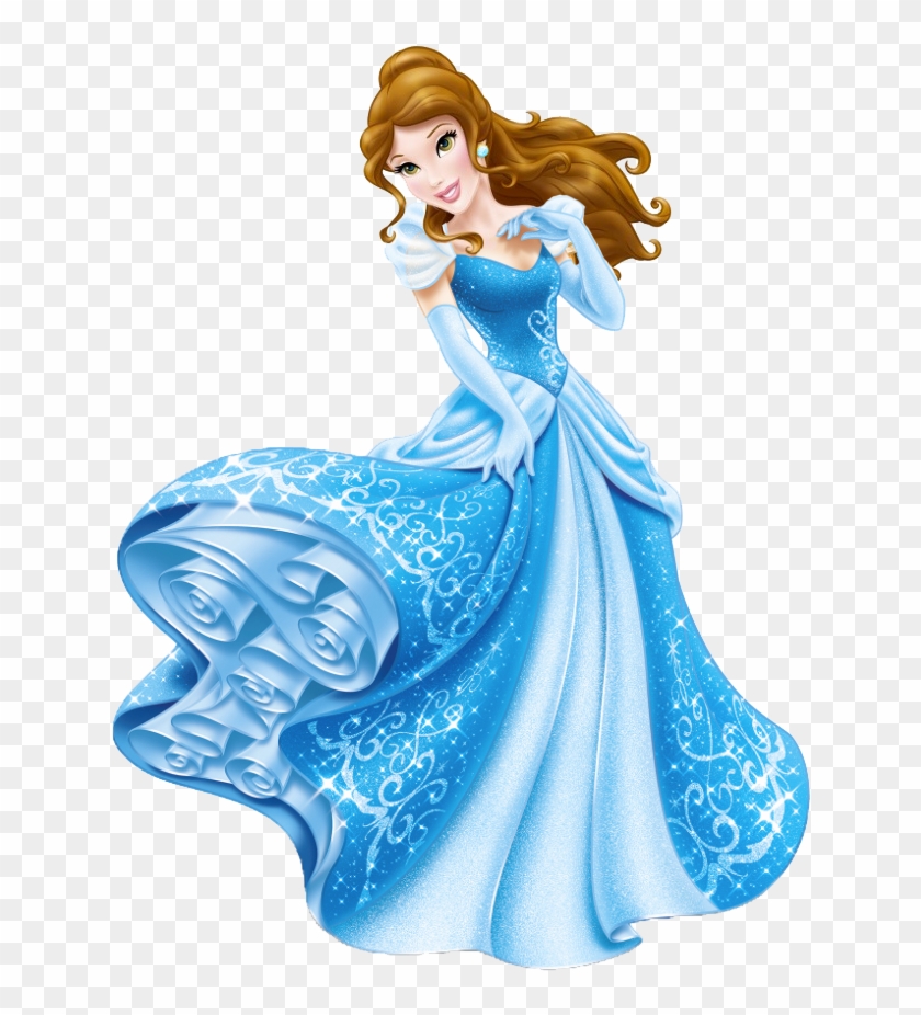 Blue Dress Clipart Belle - Cinderella High Resolution #317389