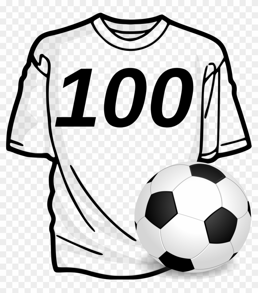 Football Players 100 Match - Cloth Black And White #317400