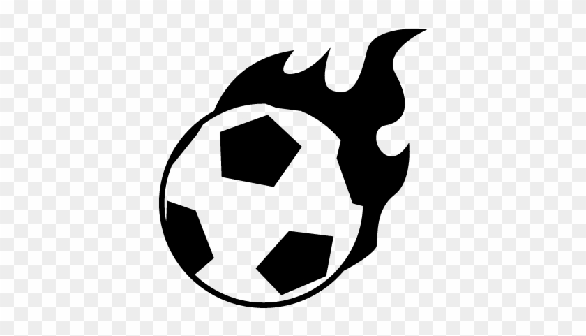 Flaming Football Vector - Kreisliga Das Bier Gewinnt #317413