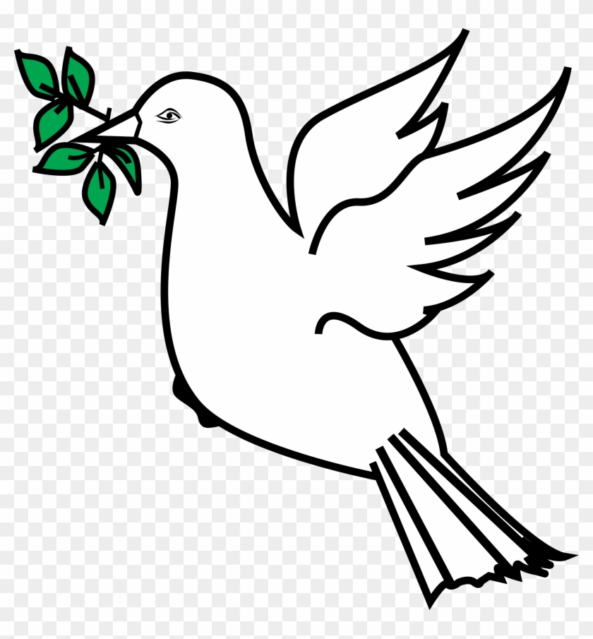 Olive Clipart Bird - Dove With Olive Branch Clipart #317508