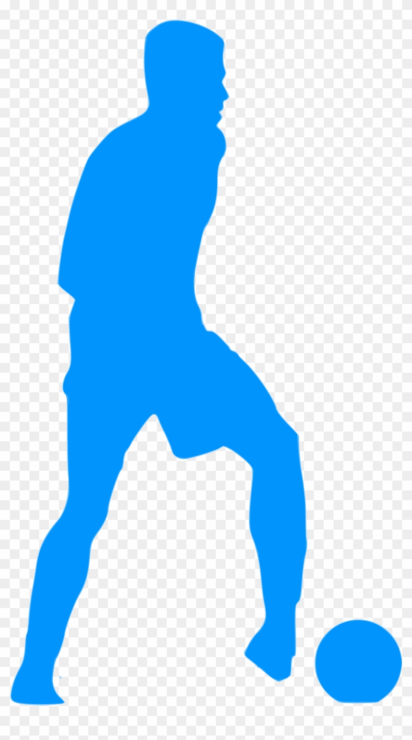 Silhouette Football 21 - Football Player In Vector Png #317537