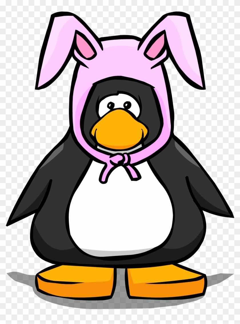 Pink Bunny Ears 1 - Club Penguin Chef Hat #317773