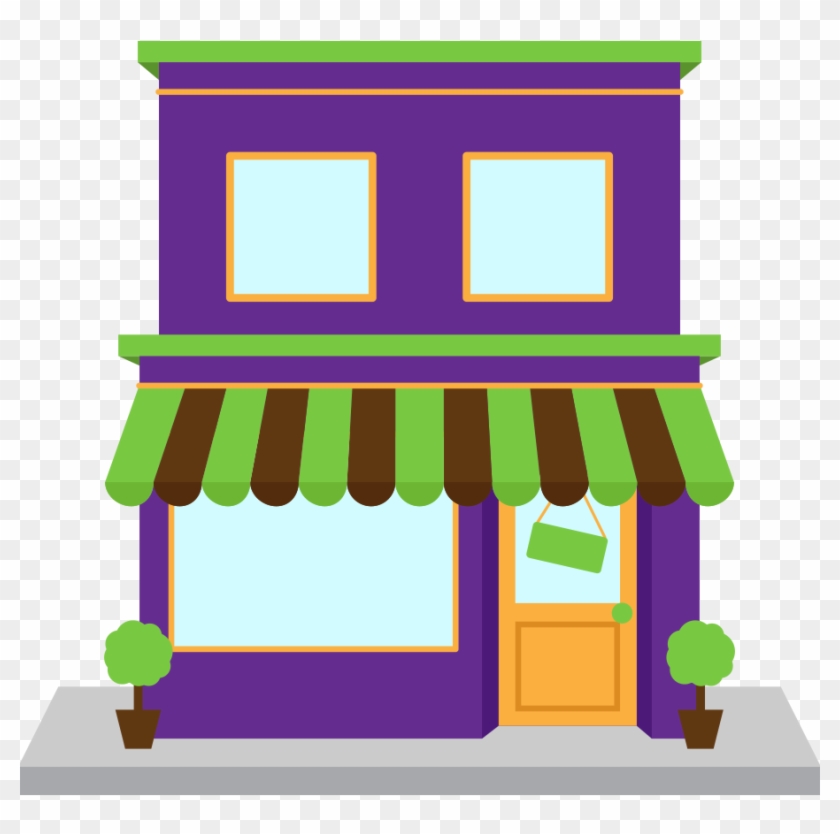 Commercial - Corner Shop Clipart #317836