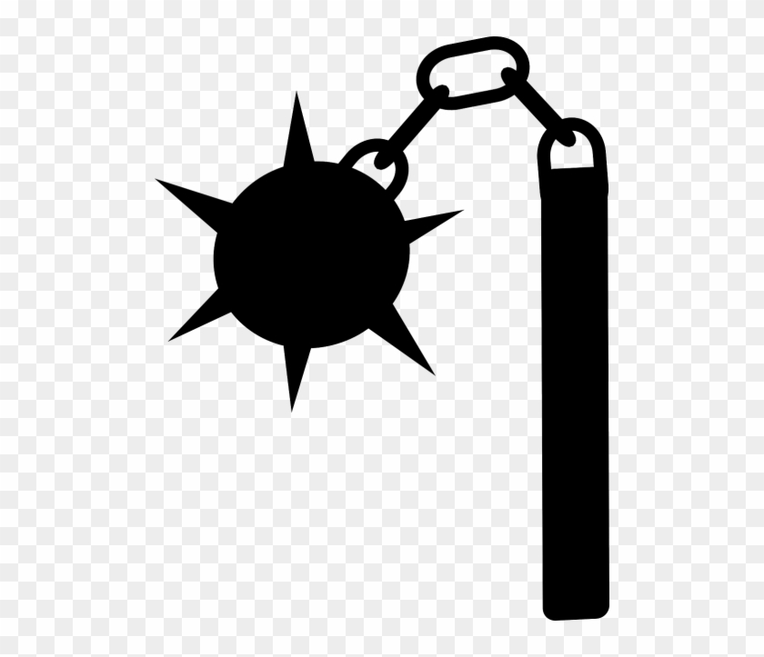 Mace,morning Star,flail,medieval Weapon,morning-star,mace - Mace Clip Art #317932