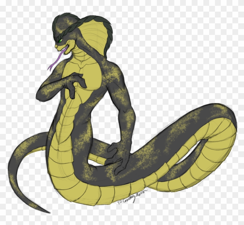 Snake Guardian Commish By Chobaryu - Snake And Human Hybrid #318073