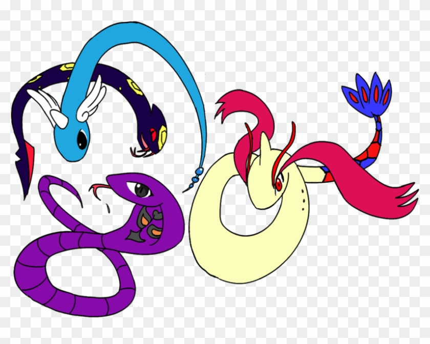 Snake Pokemon By Livinlovindude - Pokemon That Look Like Snakes #318084