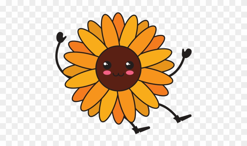 Cute Sunflower Kawaii Character - Phillip Martin Clipart Sun #318126