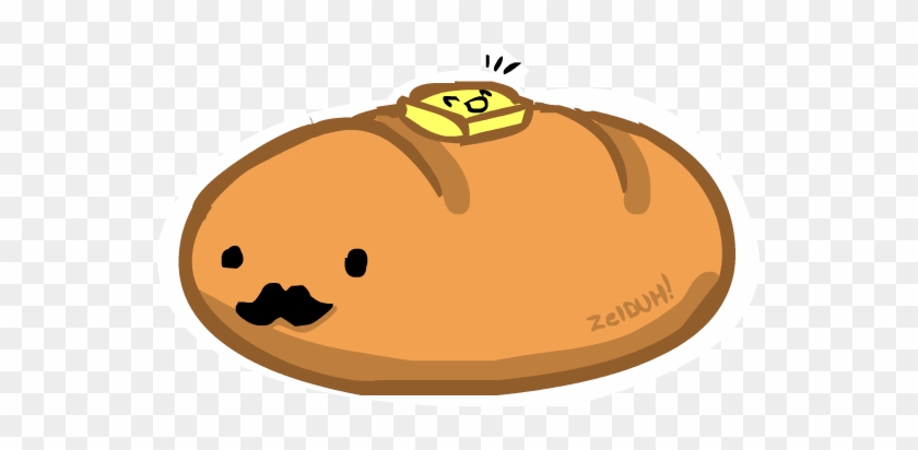 Bigger Ver Kawaii Chibi Stash Bread By Zel Duh - Bread Kawaii Png #318158