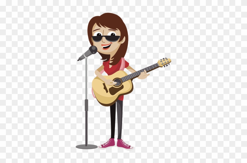 Female Singer Cartoon Character - Singer Cartoon #318231
