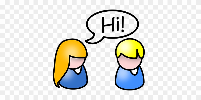 Boy Girl Friends Hello Greetings Friends F - Hi Clipart #318354