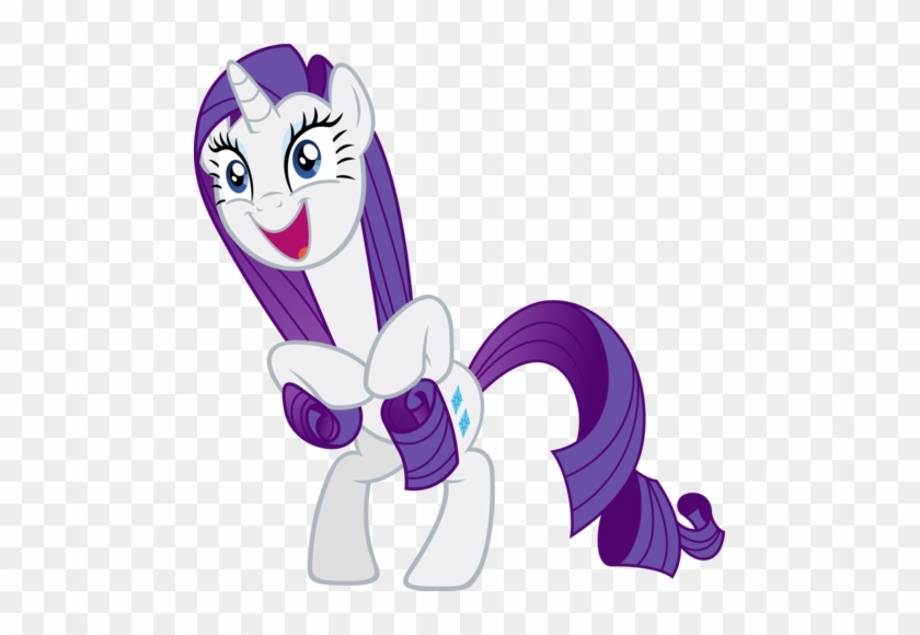 Rarity The Unicorn Wallpaper Entitled Rarity Vectors - My Little Pony Rarity Excited #318631