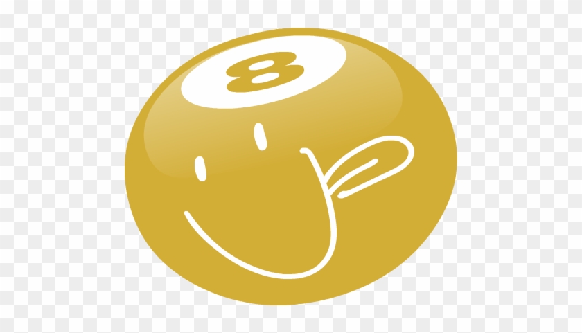 8-ball Bodygoldcopy - Yellow 8 Ball Png #318662