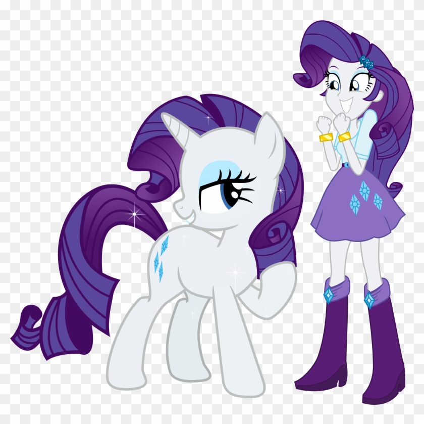 Rarity And Rarity By Vector-brony - Imagenes De Ladybug Mlp #318666