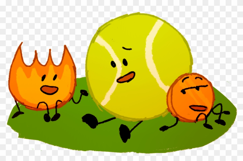 Smallsart Bfdi Bfdi Firey Bfdi Coiny Bfdi Tennis Ball - Cartoon #318691