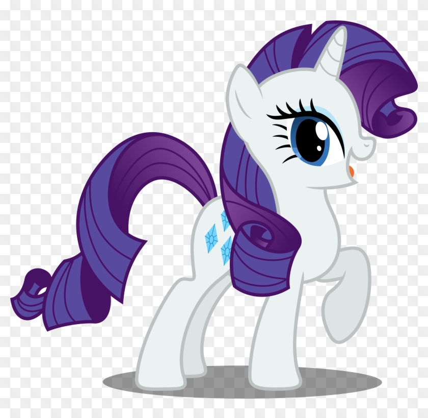 Rarity, white and purple unicorn My Little Pony png