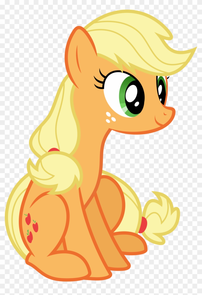 Applejack Sitting Vector S4e20 By Kevinerino - My Little Pony Applejack Vector #318765