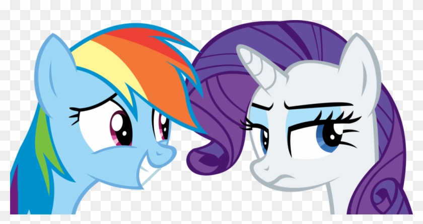 Rainbow Dash And Rarit Rainbow Dash And Rarity Vector - My Little Foundation Containment Is Magic #318782