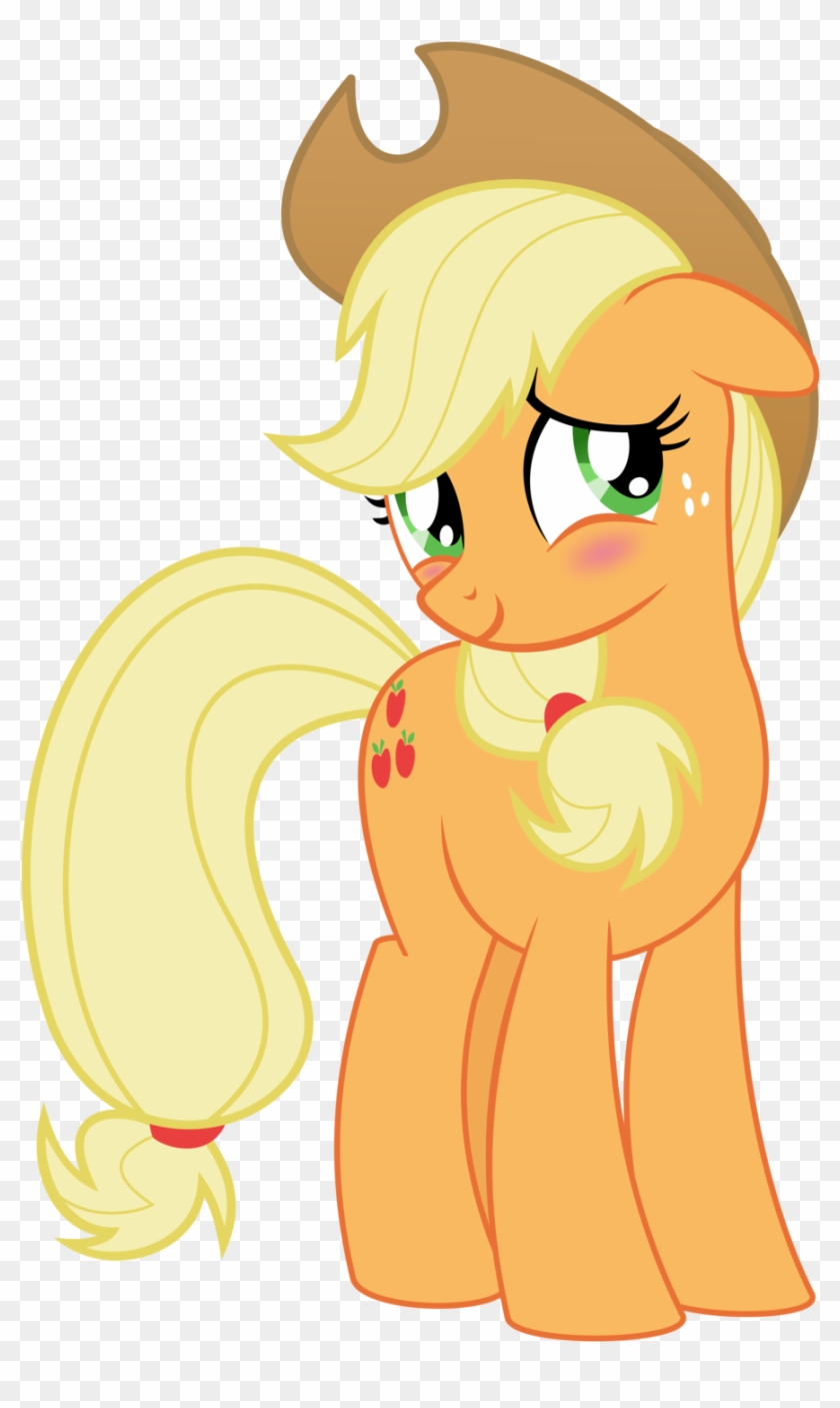 Applejack Blush By Emberfiremane-d50eudv - My Little Pony Applejack Png #318823