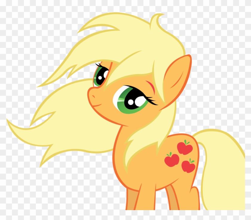 Applejack Looks So Pretty With Her Hair Down - Applejack With Her Hair Down #318829