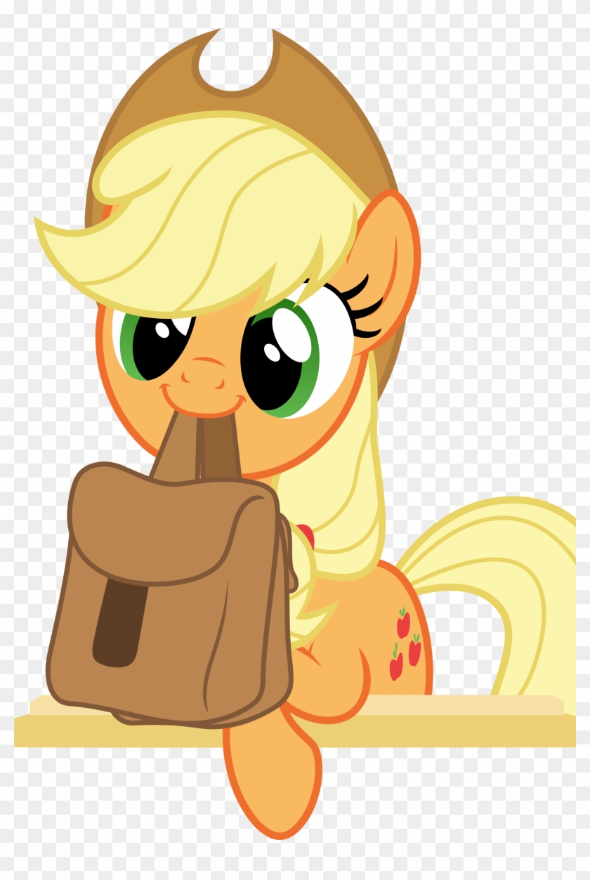 Cute Applejack Holds Bags By Pink1ejack - Applejack Cute #318858
