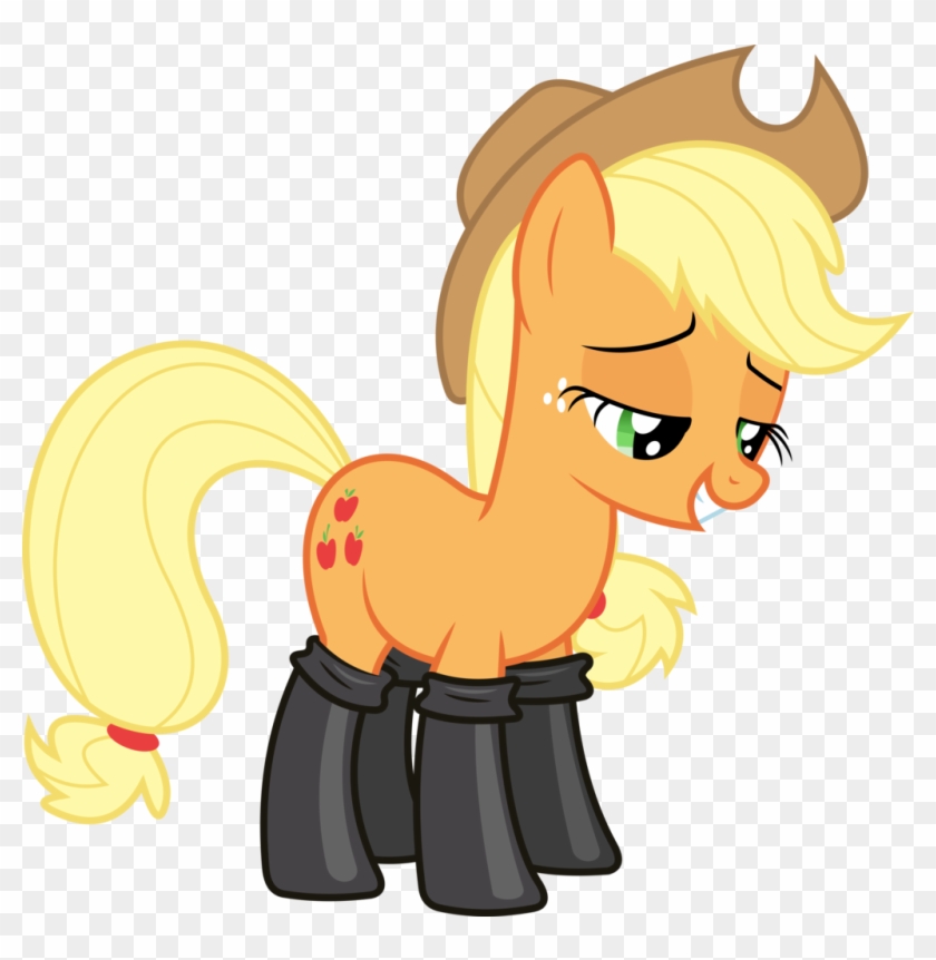 Applejack In Leather Boots By Dasprid Applejack In - Mlp Applejack Boots #318886